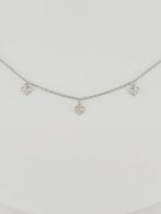 Collier - 18 carats Or jaune, plaqué rhodium - 0.30ct. tw., Bijoux, Sacs & Beauté