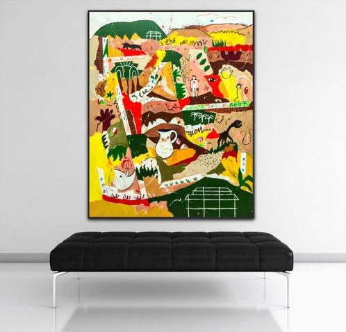 Alfonso Sánchez - Deep root - XXL - NO Reserve, Antiek en Kunst, Kunst | Schilderijen | Modern