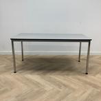 Tweedehands kantinetafel Artifort 160x80 cm, grijs blad -, Zakelijke goederen, Kantoor en Winkelinrichting | Kantoormeubilair en Inrichting