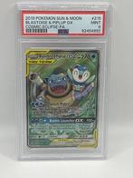 Pokémon - 1 Graded card - blastoise & piplup tag team - PSA, Hobby en Vrije tijd, Nieuw