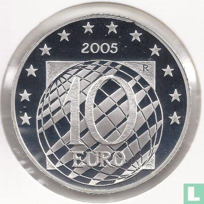 Italië 10 euro 2005 (PROOF) 60 years of Peace and Freedo.., Postzegels en Munten, Munten | Europa | Euromunten, Losse munt, Goud