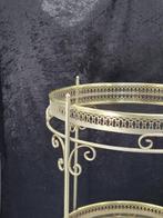 Serveerwagen - Messing, Glas - Vintage serveerwagen /, Antiek en Kunst