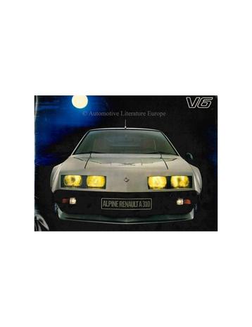 1979 ALPINE A310 V6 BROCHURE NEDERLANDS