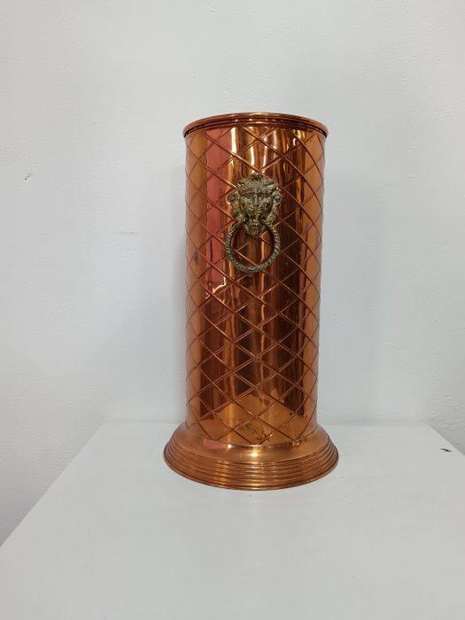 Paraplustandaard/rek - Verguld messing - Paragüero, Antiek en Kunst, Curiosa en Brocante