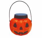 Halloween Snoep Emmer Pompoen Deksel 15cm, Verzenden, Nieuw