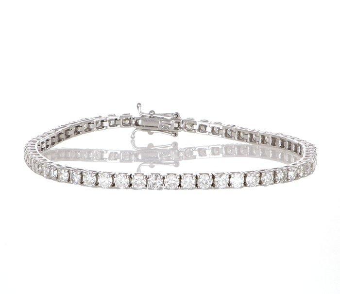 Armband - 18 karaat Witgoud Diamant (Natuurlijk), Handtassen en Accessoires, Armbanden