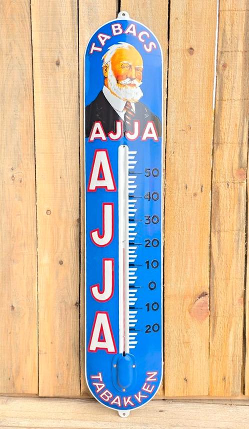 Emaille Ajja thermometer groot, Verzamelen, Merken en Reclamevoorwerpen, Verzenden