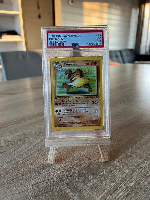 Pokémon Graded card - PRIMEAPE 1ST EDITION JUNGLE - PSA, Hobby en Vrije tijd, Verzamelkaartspellen | Pokémon