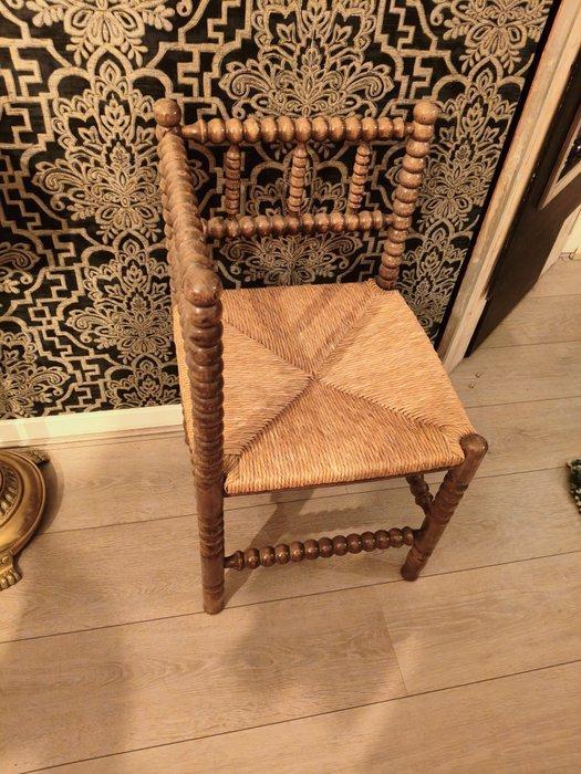 Bijzetstoel - Hout - Antieke “Bobbin” Spinders, Antiek en Kunst, Curiosa en Brocante