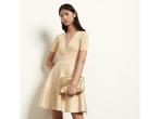 Veiling - Sandro Mooie gebreide jurk maat 36 beige, Kleding | Dames, Nieuw