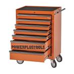 Gereedschapswagen oranje, 5 laden gevuld met gereedschap in, Bricolage & Construction, Boîtes à outils, Ophalen of Verzenden