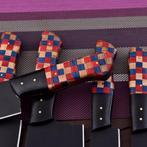 Keukenmes - Kitchen knife set - cross wood and powder code,