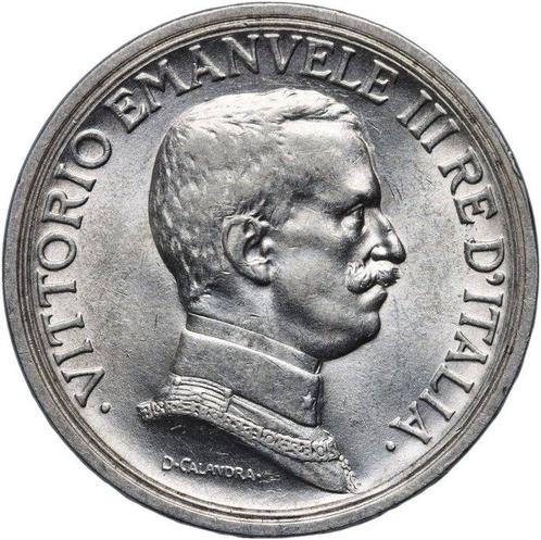 Italië. Vittorio Emanuele III. 2 Lire 1915, Postzegels en Munten, Munten | Europa | Niet-Euromunten