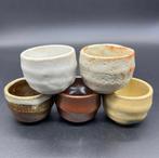 Chawan (5) - Poterie - Ensemble Mino Ware Guinomi