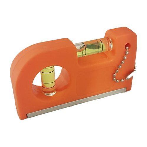 Mini waterpas met magneet en clip - Oranje, Doe-het-zelf en Bouw, Meetapparatuur, Nieuw