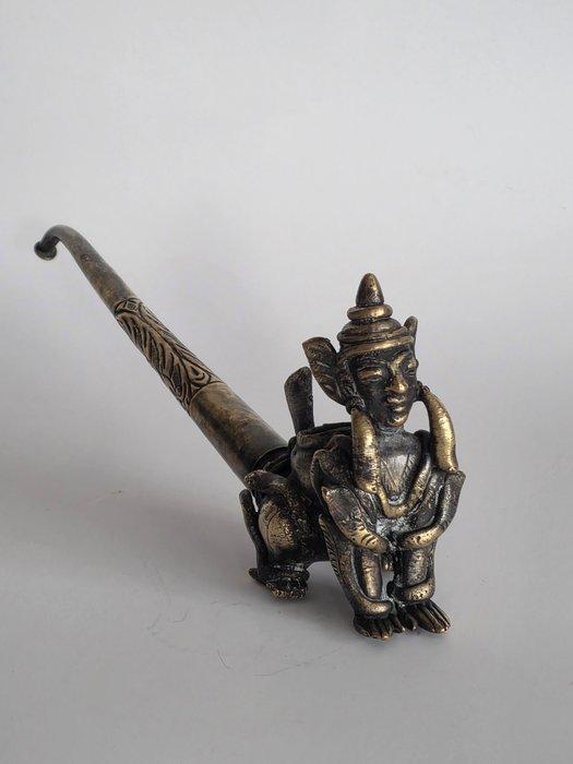 Opiumpijp - Pijp - Brons, Antiek en Kunst, Kunst | Niet-Westerse kunst