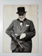 Wirephoto - Winston Churchill with Thompson SMG – Original