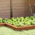 vidaXL Slakkenhekje 4 pcs Roestig 13,5 x 13,5 x 25 cm, Tuin en Terras, Verzenden, Nieuw