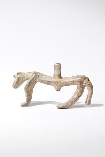 Een bronzen beeldhouwwerk - Senufo - Ivoorkust (Zonder