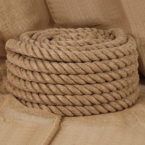 vidaXL Touw 10 m lang 40 mm dik jute, Doe-het-zelf en Bouw, IJzerwaren en Bevestigingsmiddelen, Nieuw, Verzenden