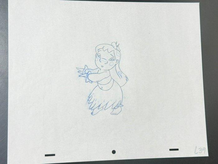 Walt Disney - Originele animatie tekening van Lilo - Lilo &, Verzamelen, Disney