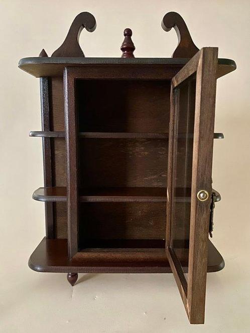 Vitrine - Bois, Verre - Klein model, Antiek en Kunst, Curiosa en Brocante