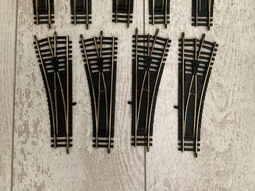 Fleischmann H0 - 5x 6044 links, 4 x 6044 rechts -, Hobby en Vrije tijd, Modeltreinen | H0