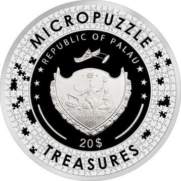 Palaos. 20 Dollars 2021 REVERIE By Mucha, Micropuzzle