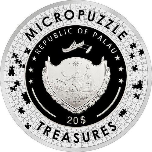 Palaos. 20 Dollars 2021 REVERIE By Mucha, Micropuzzle, Postzegels en Munten, Munten | Europa | Niet-Euromunten