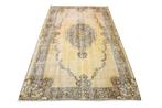 Geel vintage - Vloerkleed - 193 cm - 112 cm - Met, Huis en Inrichting, Stoffering | Tapijten en Vloerkleden, Nieuw