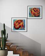 Simeon Gonzales - Majas con Flores -DIPTICO, Antiek en Kunst