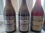 1967 , 1969, 1976, 1980 x3 Fontanafredda - Barolo - 6, Verzamelen, Nieuw