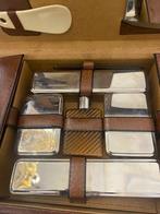 Reisset met toiletartikelen - Leder, Antiek en Kunst