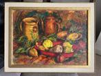 Rob Verbunt (1931-2010) - Stilleven met vaas en fruit