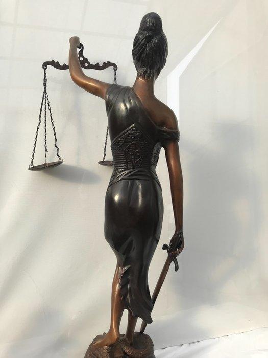 Lady Justice - XL - 50 cm - Figuur - Brons, Antiek en Kunst, Curiosa en Brocante