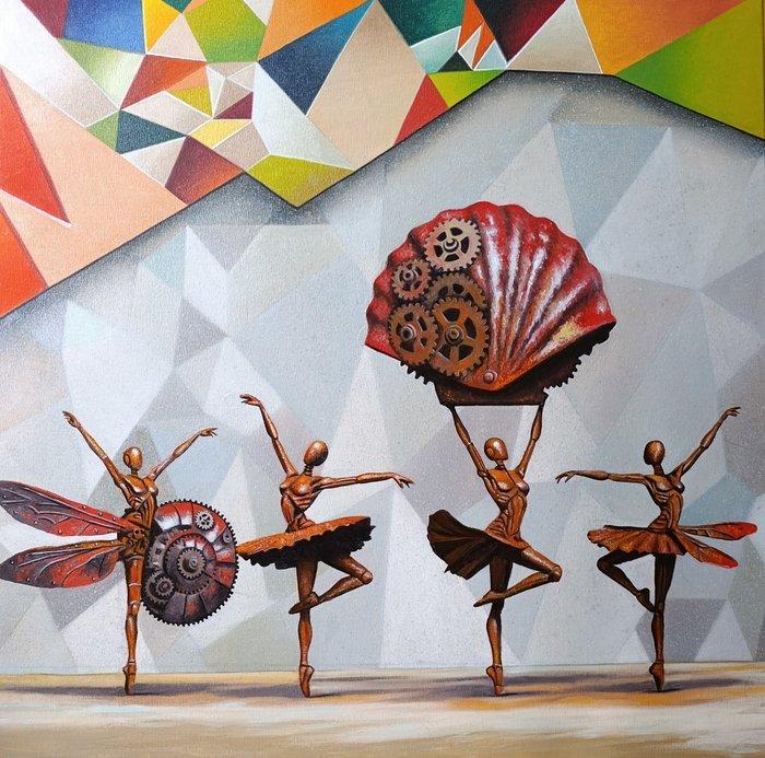 Paco Guzmán - La danza, Antiek en Kunst, Kunst | Schilderijen | Modern