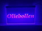 Oliebollen oliebol neon bord lamp LED verlichting reclame li, Huis en Inrichting, Verzenden, Nieuw