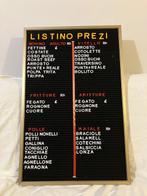 Enseigne, liste de prix, bar, boucherie. - Enseigne