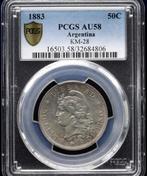 Argentinië. 50 centavos 1883 - PCGS AU58, Postzegels en Munten