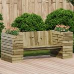 vidaXL Banc avec jardinières 167,5x60x65 cm bois de pin, Jardin & Terrasse, Verzenden, Neuf