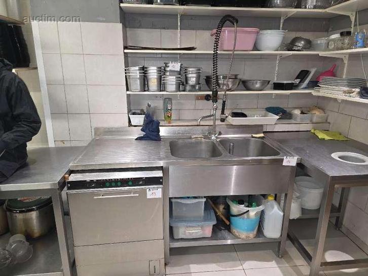 RVS dubbele spoeltafel, Huis en Inrichting, Keuken | Keukenbenodigdheden, Ophalen