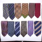 Collection thématique - Cravates en soie - Gucci, Ferragamo,