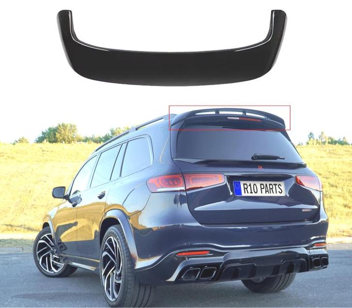 AILERON SPOILER MERCEDES GLS X167 20- LOOK AMG NOIR BRILLANT, Auto-onderdelen, Carrosserie, Verzenden