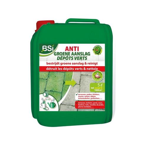 Bsi anti-groene aanslag concentraat 5l - tot 1000m², Tuin en Terras, Tegels en Klinkers, Nieuw