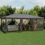 vidaXL Partytent met 10 mesh zijwanden 6x4 m HDPE, Tuin en Terras, Verzenden, Nieuw