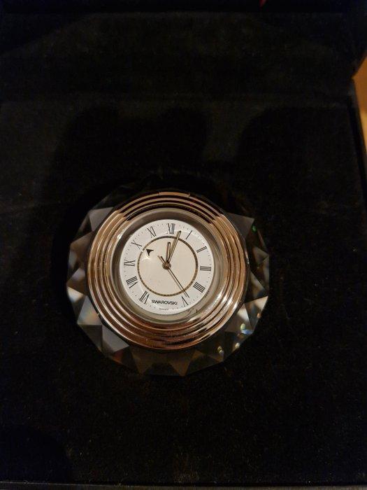 Swarovski - Figure - Swarovski Kristall Tischuhr - Cristal,, Antiquités & Art, Curiosités & Brocante