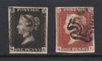 Groot-Brittannië 1840/1841 - QV 1d Zwart en 1d Roodbruin
