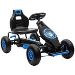 Kettauto -  - Verstelbare stoel - Rubberen banden - Blauw, Ophalen of Verzenden, Nieuw