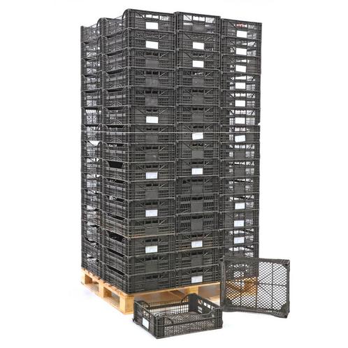 Gebruikte euronorm stapelbakken palletaanbieding wanden +, Doe-het-zelf en Bouw, Kratten en Dozen, Gebruikt, Ophalen of Verzenden
