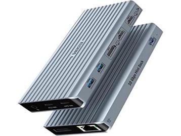 Universeel - Laptopdockingstation - 11-in-1 - Triple Display, Verzenden